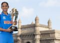 Harmanpreet Kaur’s Dhoni-Style Trophy Moment at Gateway of India 3 Harmanpreet Kaur’s Dhoni-Style Trophy Moment at Gateway of India