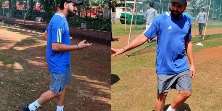 Rohit Sharma begins prep for SA ODIs in Mumbai