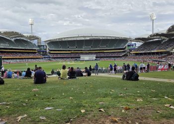 Adelaide Test Draws Record Crowd