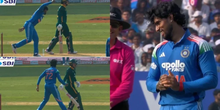 Tilak Varma gives Breetzke a crease warning 1 Tilak Varma gives Breetzke a crease warning