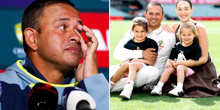 Khawaja’s final walk leaves wife emotional