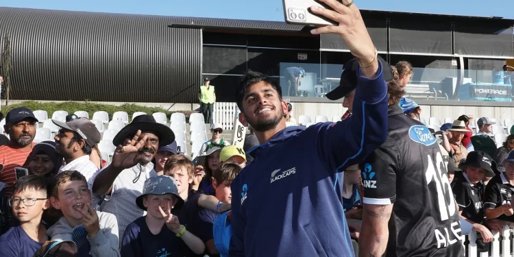 CSK fans click selfies with Adithya Ashok 1 CSK fans click selfies with Adithya Ashok